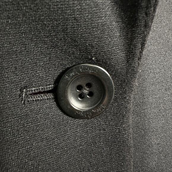 Lilly Pulitzer Black One Button Blazer Jacket Women’s Small Pink Script Lining - Picture 10 of 14